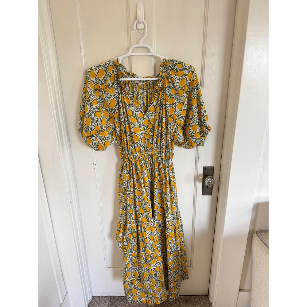 Mille Zoe cotton fruit lemon print dress